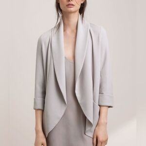 Aritzia Wilfred Grey Chevalier Blazer Size 6